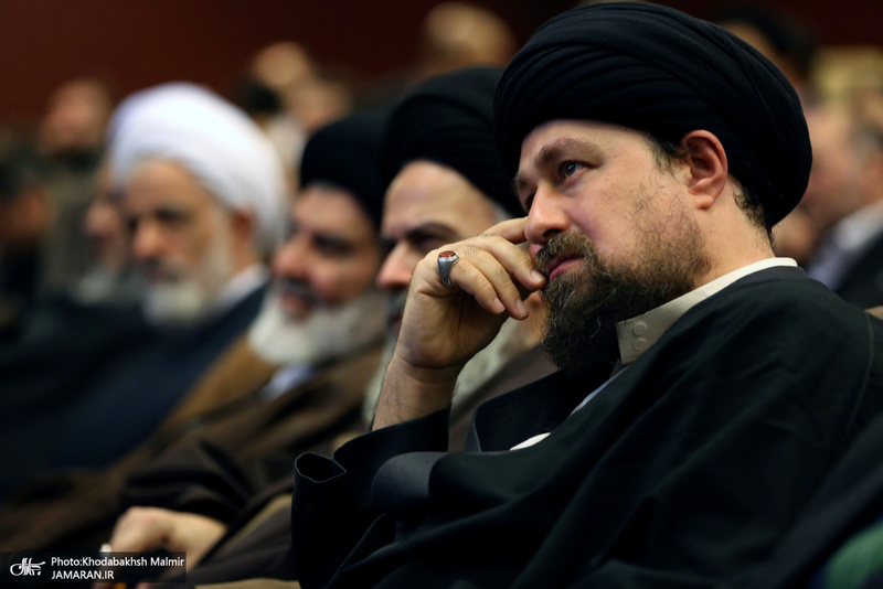 حضور سید حسن خمینی در اختتامبه مسایقات قرآنی ، اذان وتفسیر کارکنان بانک صادرات