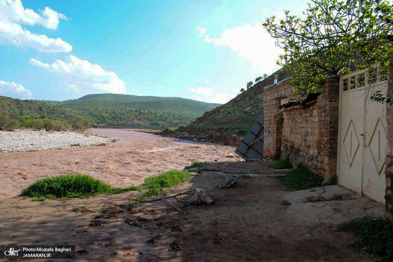 خسارت سیل به شهر «ویسیان» استان لرستان