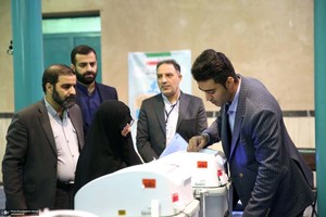 حضور سید حسن خمینی در دور دوم انتخابات مجلس شورای اسلامی