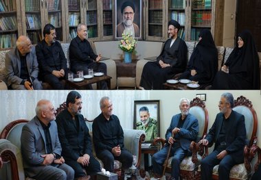 دیدار پزشکیان با خانواده شهیدان خطیب و موسوی