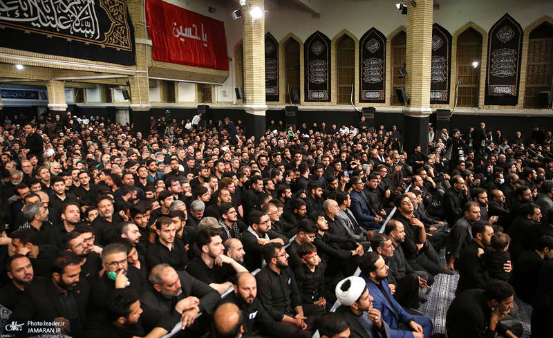 مراسم عزاداری شب تاسوعای حسینی (ع) در حسینیه امام خمینی