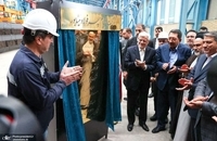 معاون اول رئیس جمهور در آئین افتتاح بزرگترین خط تولید تیرآهن در شرق کشور (6)