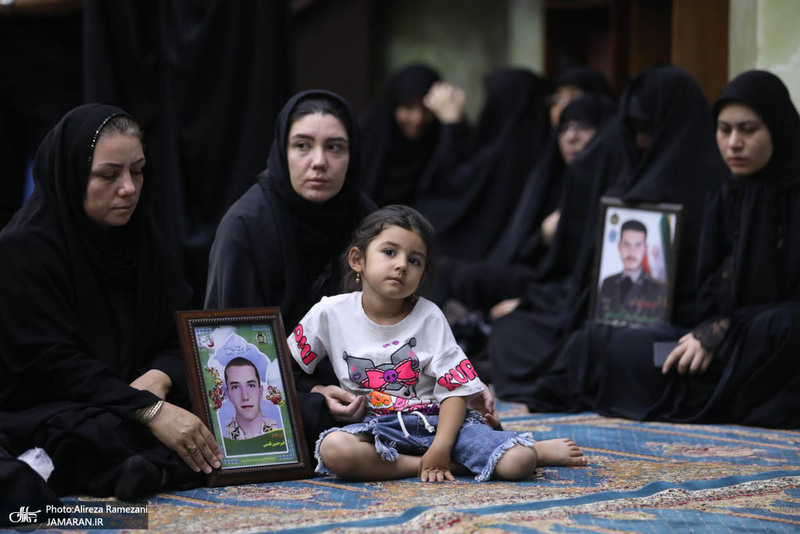 مراسم تکریم ۵۷ شهید گلگون کفن ارتش جمهوری اسلامی ایران