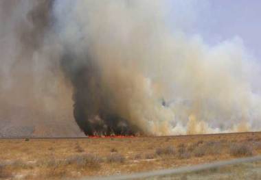 آتش دوباره به جان تالاب میانگران ایذه افتاد