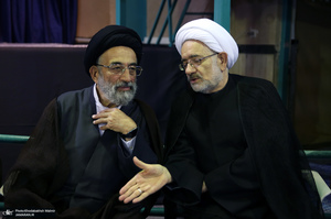 مراسم بزرگداشت آیت الله حسن صانعی (ره) در حسینیه جماران -1