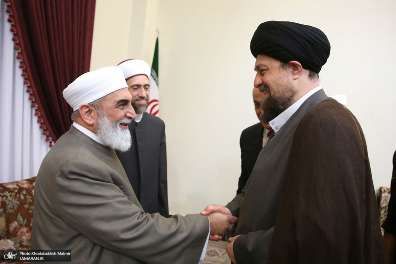 دیدارجمعی از علمای اهل سنت کشور سوریه با سید حسن خمینی