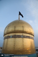 مراسم تعویض پرچم حرم حضرت معصومه (س) در شب اول ماه محرم‎‎