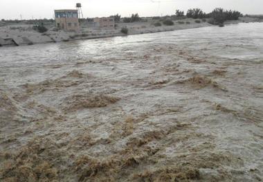 سیل ارتباط روستای رضاآباد بیارجمند راقطع کرد