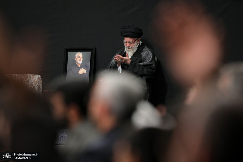 آخرین شب مراسم عزاداری حضرت اباعبدالله الحسین (ع) در حسینیه امام خمینی