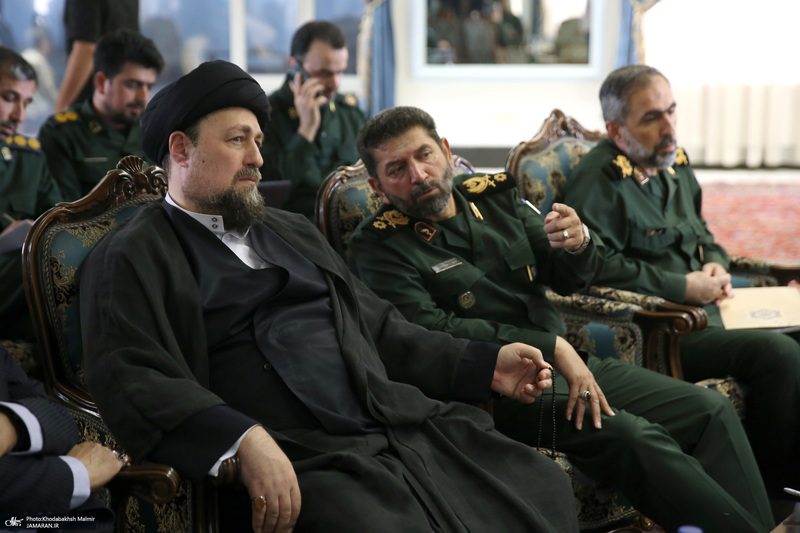 دیدار مسئولان قرارگاه فهمیده با سید حسن خمینی