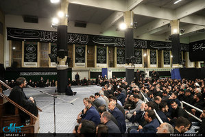 آخرین شب مراسم عزاداری حضرت اباعبدالله الحسین(ع) با حضور رهبر معظم انقلاب