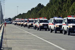 آئین آغاز طرح ملی خدمات نوروزی جمعیت هلال احمر در جوار حرم مطهر امام خمینی (س)