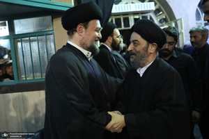 مراسم بزرگداشت همسر آیت الله موسوی بجنوردی (ره) در حسینیه شماره یک جماران-1
