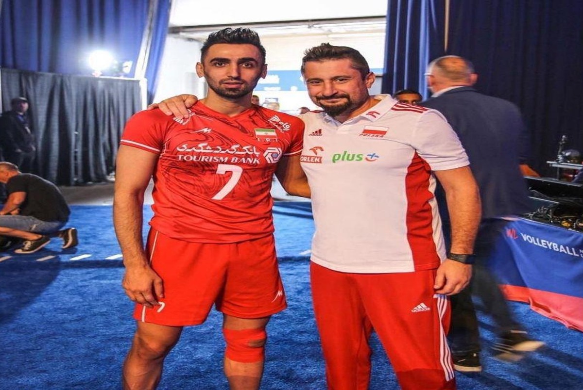 دیدار ملی‌پوش والیبال ایران و مربی لهستان در شیکاگو+ عکس