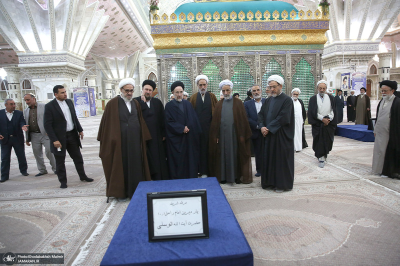 تجدید میثاق مجمع روحانیون مبارز و مجمع مدرسین و محققین حوزه علمیه قم با امام خمینی (س)