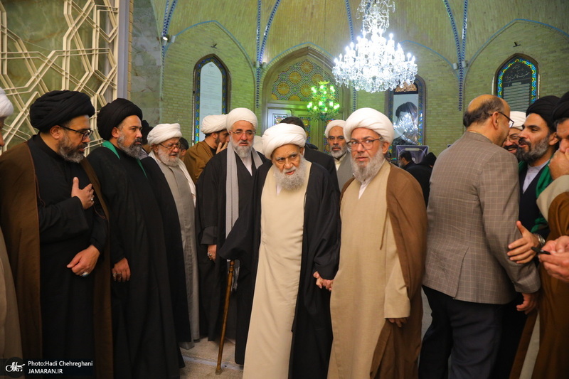 مراسم ترحیم و بزرگداشت آیت الله سید محمدعلی شیرازی در مسجد اعظم قم
