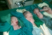 تولد نوزادان 4 قلو در بیمارستان امام(ره) اهواز
